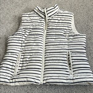Striped Puffer Vest